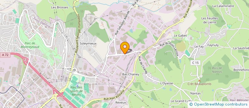 localisation de l'entreprise N B F INVESTISSEMENTS à LA TALAUDIERE