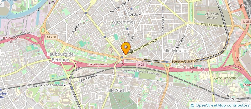 localisation de l'entreprise N.B.I. à LILLE
