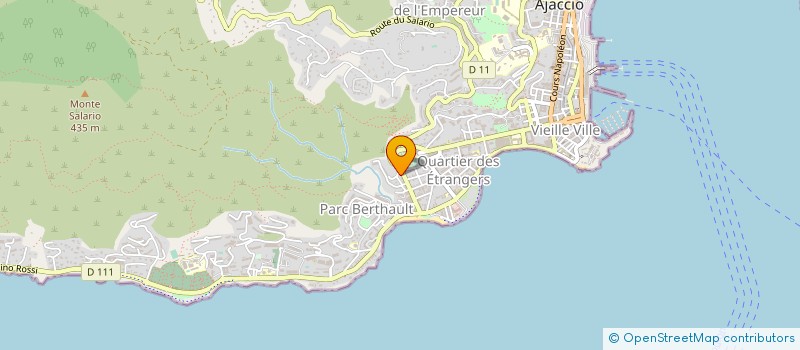 localisation de l'entreprise N.B IMMOBILIER à AJACCIO