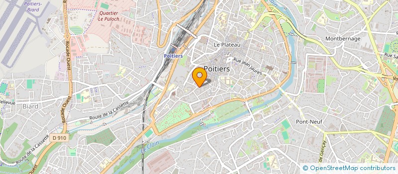 localisation de l'entreprise N.B.K.  POITIERS