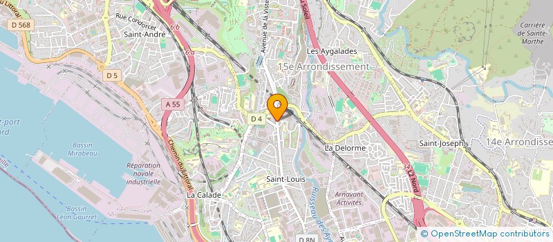 localisation de l'entreprise N & B LAVERIE  MARSEILLE