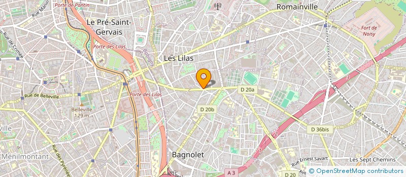 localisation de l'entreprise N.B.M.P à BAGNOLET