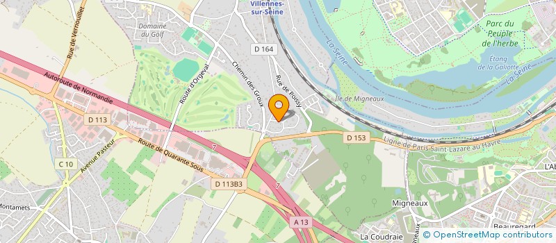 localisation de l'entreprise N.B. MUSIC à VILLENNES-SUR-SEINE