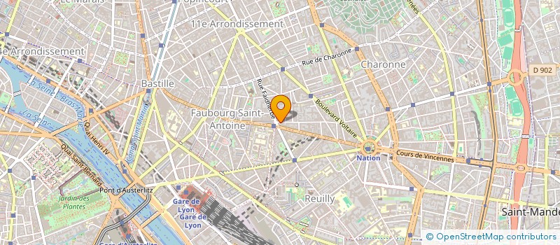 localisation de l'entreprise N.B.O.  PARIS