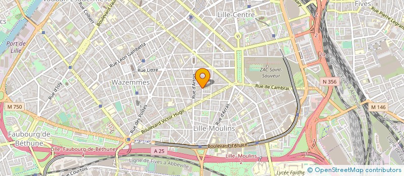 localisation de l'entreprise N & B PRO à LILLE