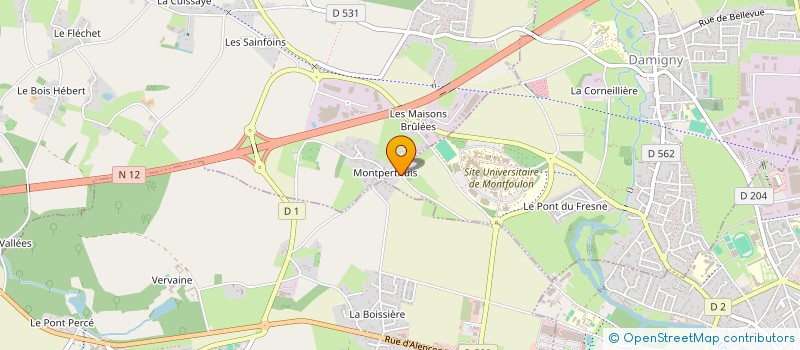 localisation de l'entreprise N B R à LONRAI