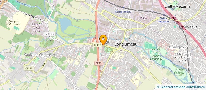 localisation de l'entreprise N.B.S. à LONGJUMEAU