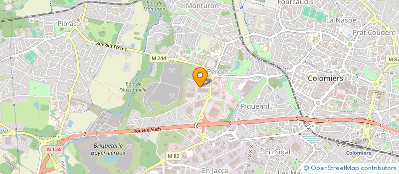 localisation de l'entreprise N.B.S à COLOMIERS