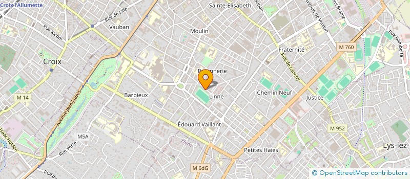 localisation de l'entreprise N.B SERVICES à ROUBAIX