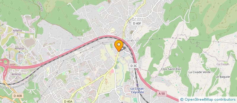 localisation de l'entreprise N.B. TRANSPORT BENNES SERVICES  LA CIOTAT