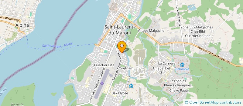 localisation de l'entreprise N'BLASIRA ASSOCIATION à SAINT-LAURENT-DU-MARONI