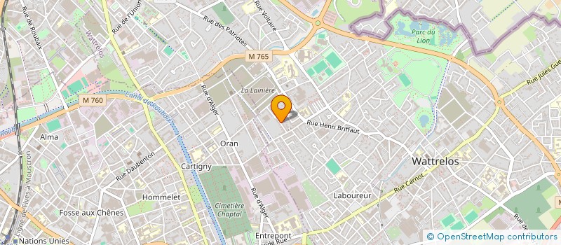 localisation de l'entreprise N'BOUTIQUE  WATTRELOS