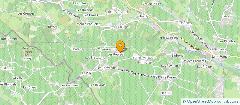 localisation de l'entreprise N&C  SAINT-AMOUR-BELLEVUE