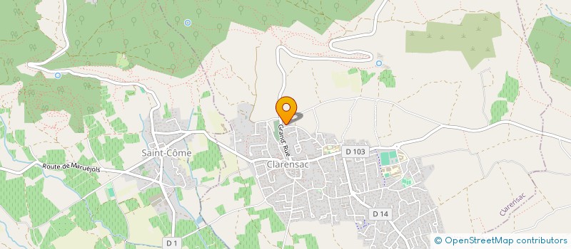 localisation de l'entreprise N C B 2  CLARENSAC