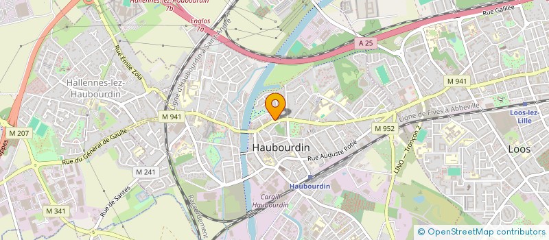 localisation de l'entreprise N.C. CARNOT  HAUBOURDIN