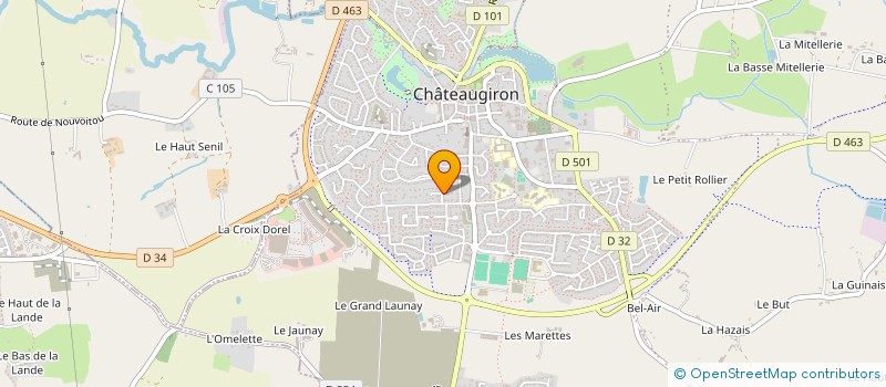 localisation de l'entreprise N.C. CREATION  CHATEAUGIRON