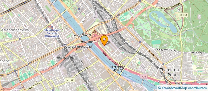 localisation de l'entreprise N C F  CHARENTON-LE-PONT