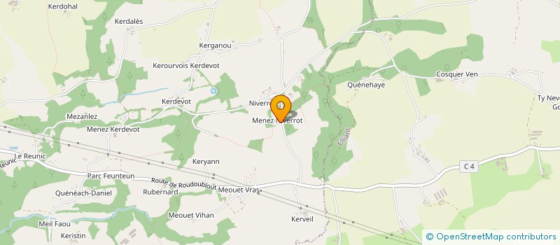 localisation de l'entreprise N.C.F.J.  ERGUE GABERIC