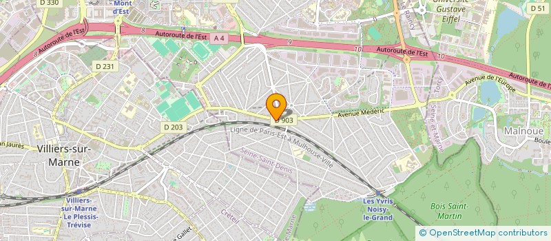 localisation de l'entreprise N.C.H.S.  NOISY-LE-GRAND