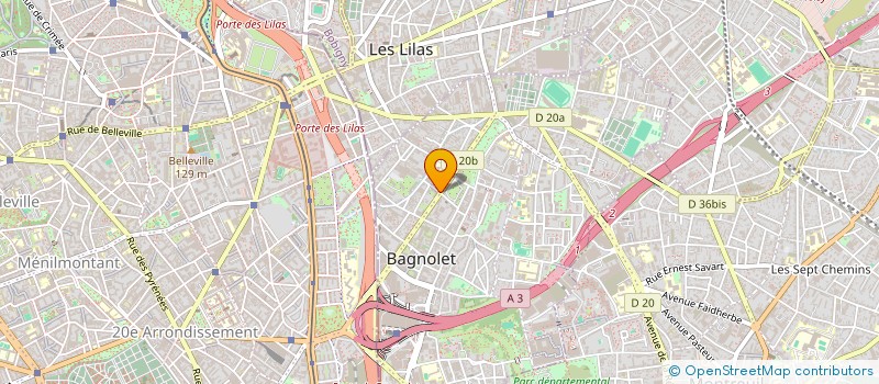 localisation de l'entreprise N&C IMMO  BAGNOLET