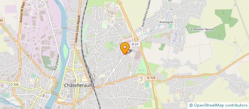 localisation de l'entreprise N.C.J. à CHATELLERAULT