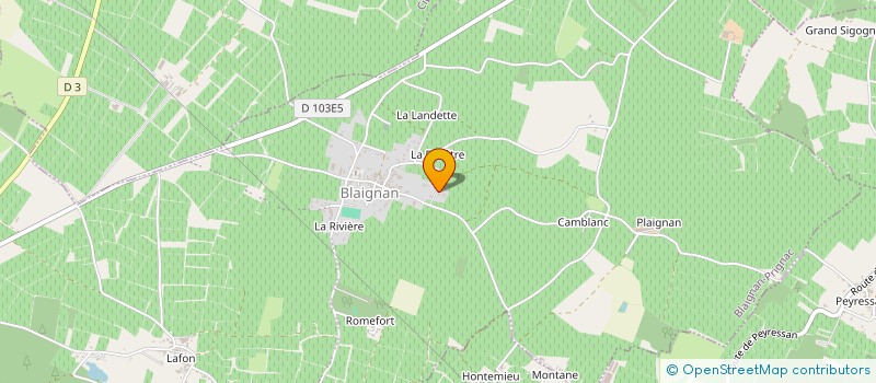 localisation de l'entreprise N.C.M  BLAIGNAN-PRIGNAC