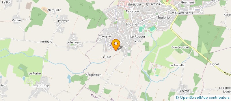 localisation de l'entreprise N.C.R  PLOEREN