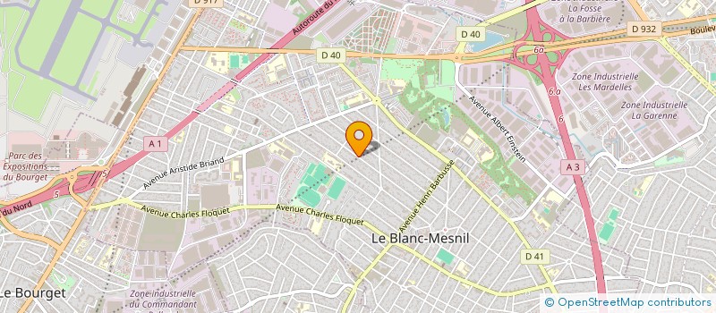 localisation de l'entreprise N.C.S  LE BLANC-MESNIL