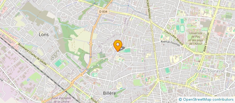 localisation de l'entreprise N.C.V NETTOYAGE DE VITRES à BILLERE