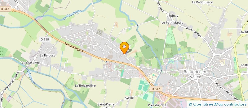 localisation de l'entreprise N'CASA  BRISSAC LOIRE AUBANCE