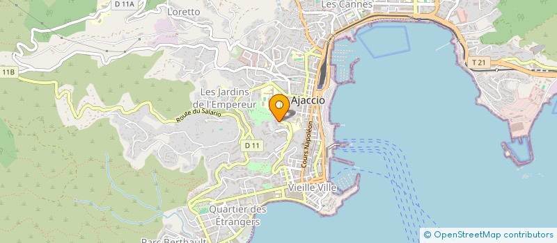 localisation de l'entreprise N&CHILL à AJACCIO