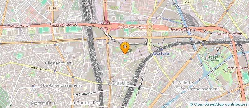 localisation de l'entreprise N&CO18  PARIS