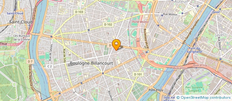 localisation de l'entreprise N & D à BOULOGNE-BILLANCOURT