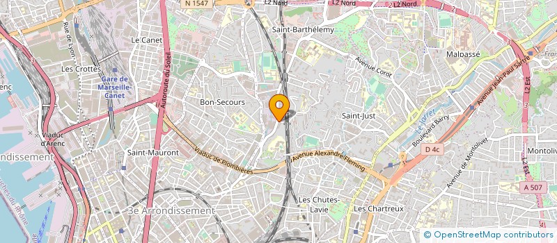 localisation de l'entreprise N.D à MARSEILLE