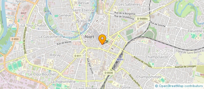 localisation de l'entreprise N D A à NIORT