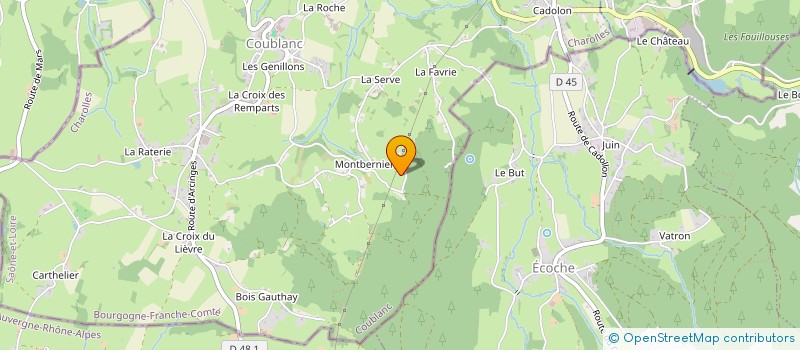 localisation de l'entreprise N.D. A CALA 2  COUBLANC