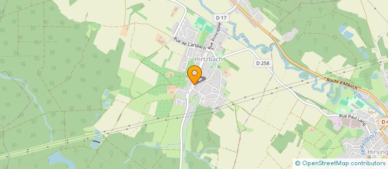 localisation de l'entreprise N.D.B.  HIRTZBACH