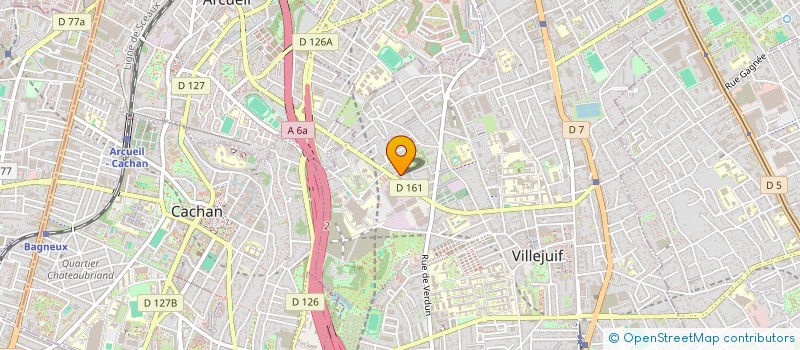 localisation de l'entreprise N.D. BATIMENT à VILLEJUIF