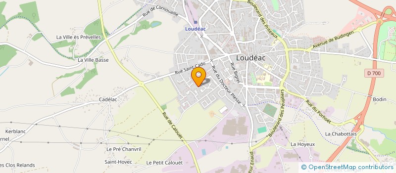 localisation de l'entreprise N.D HOLDING à LOUDEAC