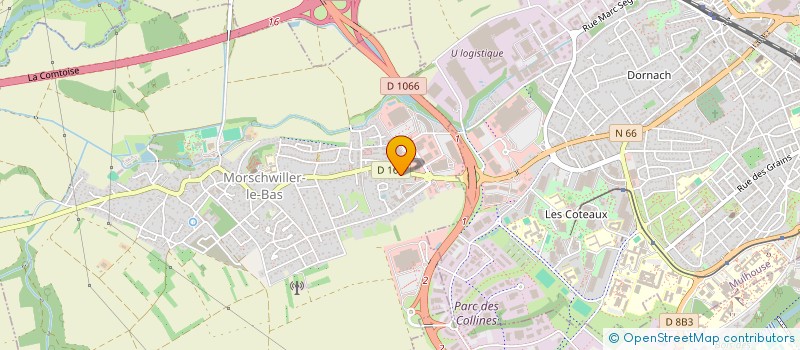 localisation de l'entreprise N D IMMO  MORSCHWILLER-LE-BAS