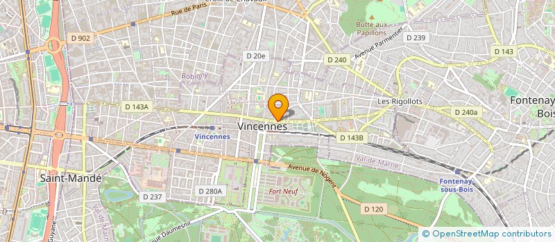 localisation de l'entreprise N D N T TRADING INTERNATIONAL à VINCENNES