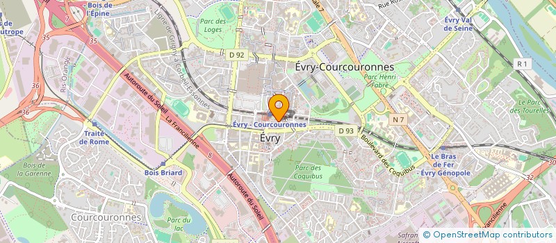 localisation de l'entreprise N.D NETTOYAGE  EVRY-COURCOURONNES