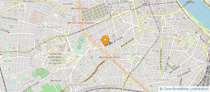 localisation de l'entreprise N D P  BORDEAUX