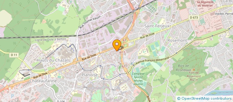localisation de l'entreprise N'DAO SECURITE à BESANCON