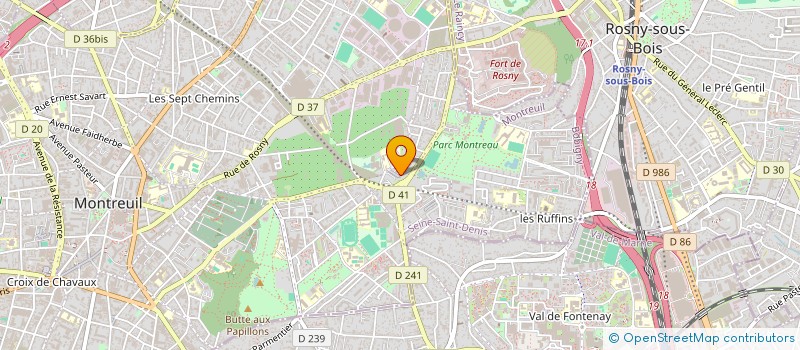 localisation de l'entreprise N-DEB  MONTREUIL