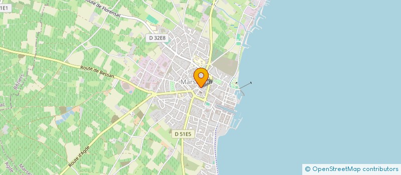 localisation de l'entreprise N. DELAITE à MARSEILLAN