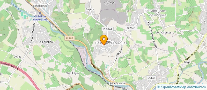 localisation de l'entreprise N.DEPANNAGE  BELMONT-D'AZERGUES