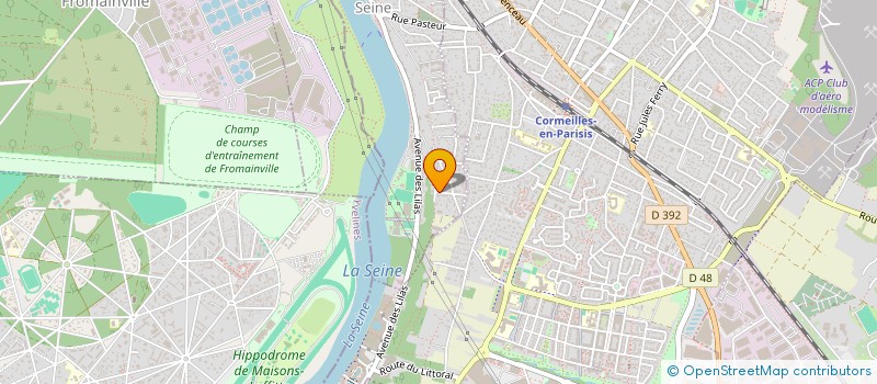 localisation de l'entreprise N. DEVELOPPEMENTS  LA FRETTE-SUR-SEINE