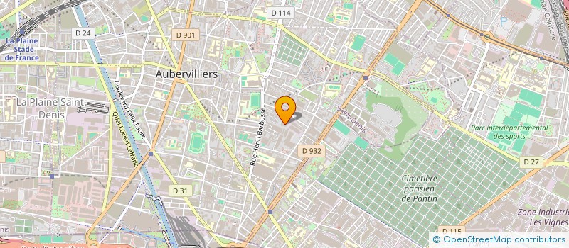 localisation de l'entreprise N'DIAYE à AUBERVILLIERS