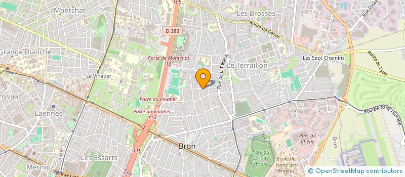 localisation de l'entreprise N.DVL  BRON